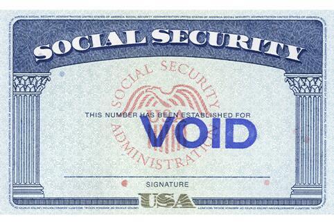 Sample Social Security Card
